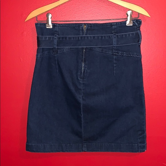 Free People Stretch Denim Pencil Skirt - Picture 2 of 4